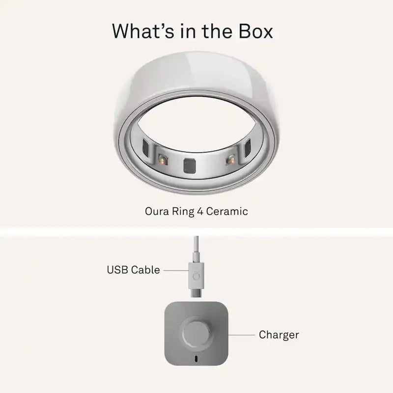 Anillo Oura Ring 4 Ceramic Cloud+ Kit D Tallas D Obsequio
