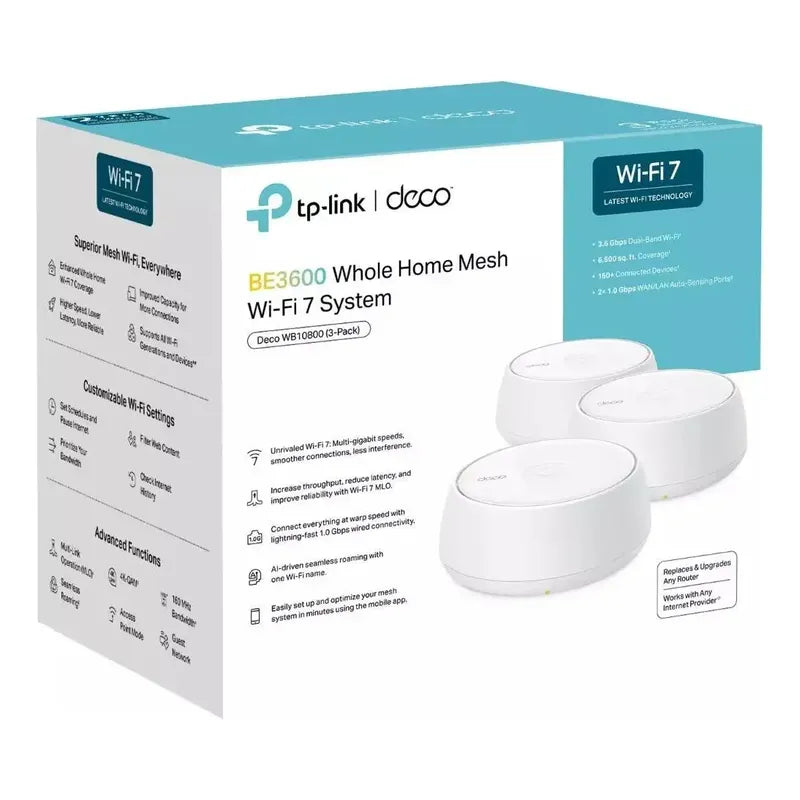 Tp-link Deco Be3600 Mesh Wifi 7 Doble Banda Wb10800 3pack