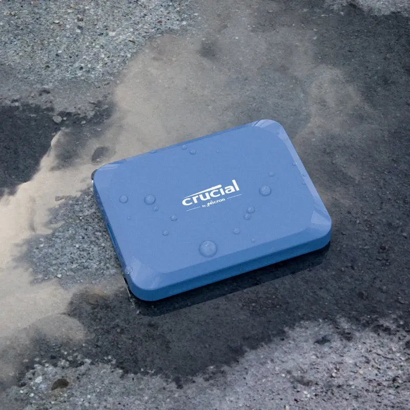 Disco Ssd Portatil Crucial X10 4tb Usb 3.2gen 2x2 2,100mb/s Azul Acero