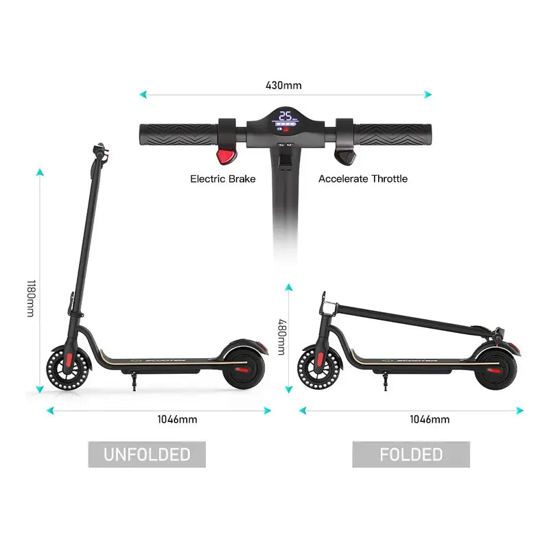 Scooter Megawheels S10 Patineta Eléctrica Largo Rango Urbano