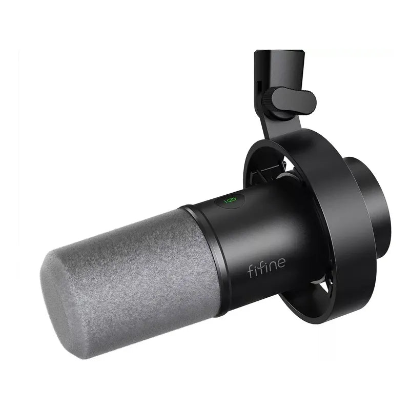 Microfono Dinamico Fifine K688ct Podcast Con Brazo Negro