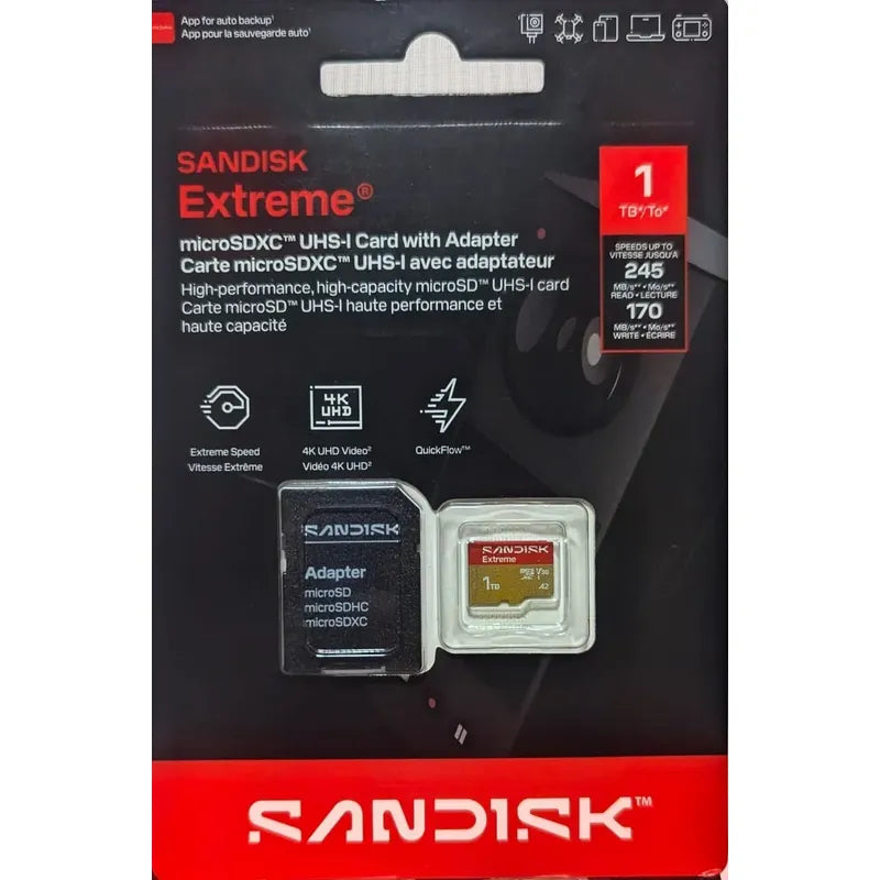 Microsd Sandisk Extreme 1tb Uhs-i 4k Con Adaptador Sd