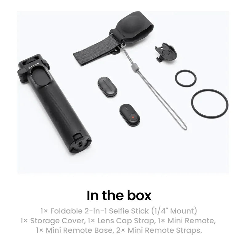Insta360 TriPod Invisible Plegable 2 En 1 Con Control Remoto Negro