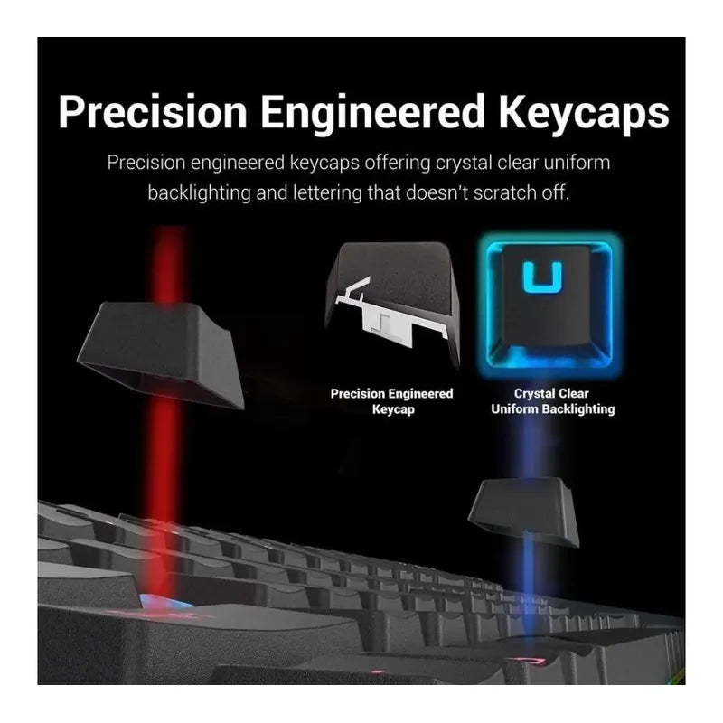 Teclado Mecanico Redragon K552 Gaming 60% Outemu Blue Rgb Negro