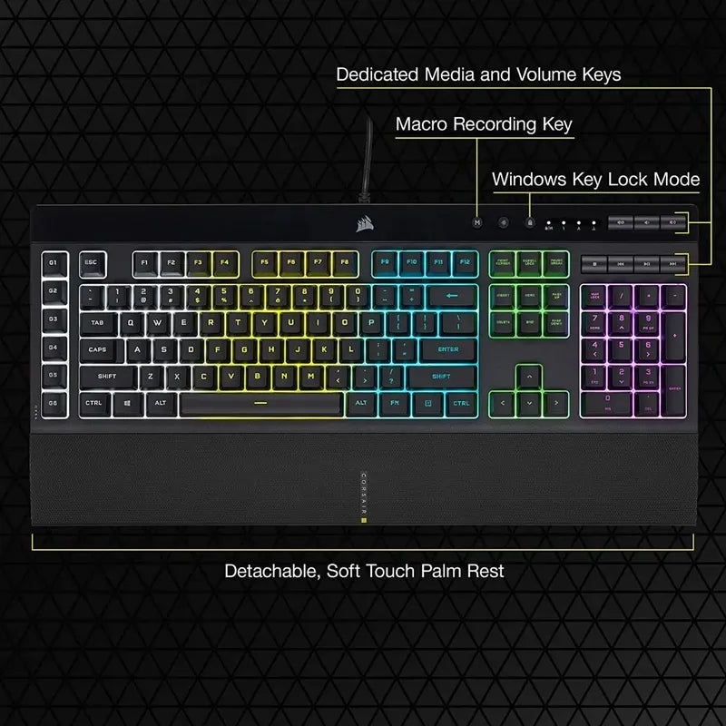 Nueva Version Teclado Corsair K55 Rgb Pro Icue Elgato