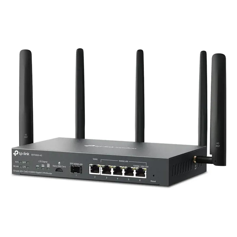 Tp-link Omada 4g+ Cat6 Lte Ax3000 Gigabit Vpn Gateway Router