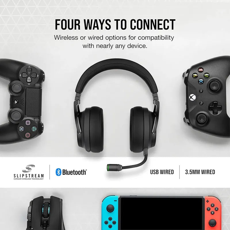 Audífonos Premium Corsair Virtuoso Rgb Wireless Xt