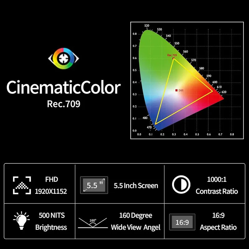 Monitor De Video Para Camaras Dslr Feelworld S55 V3 6 PuLG