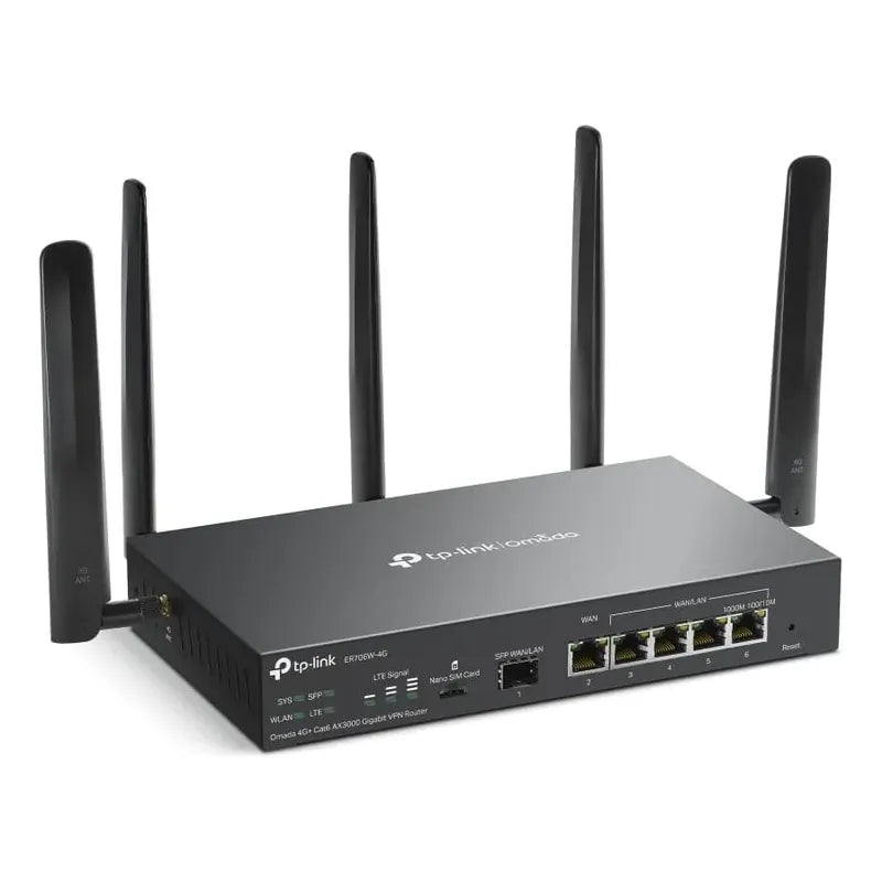 Tp-link Omada 4g+ Cat6 Lte Ax3000 Gigabit Vpn Gateway Router