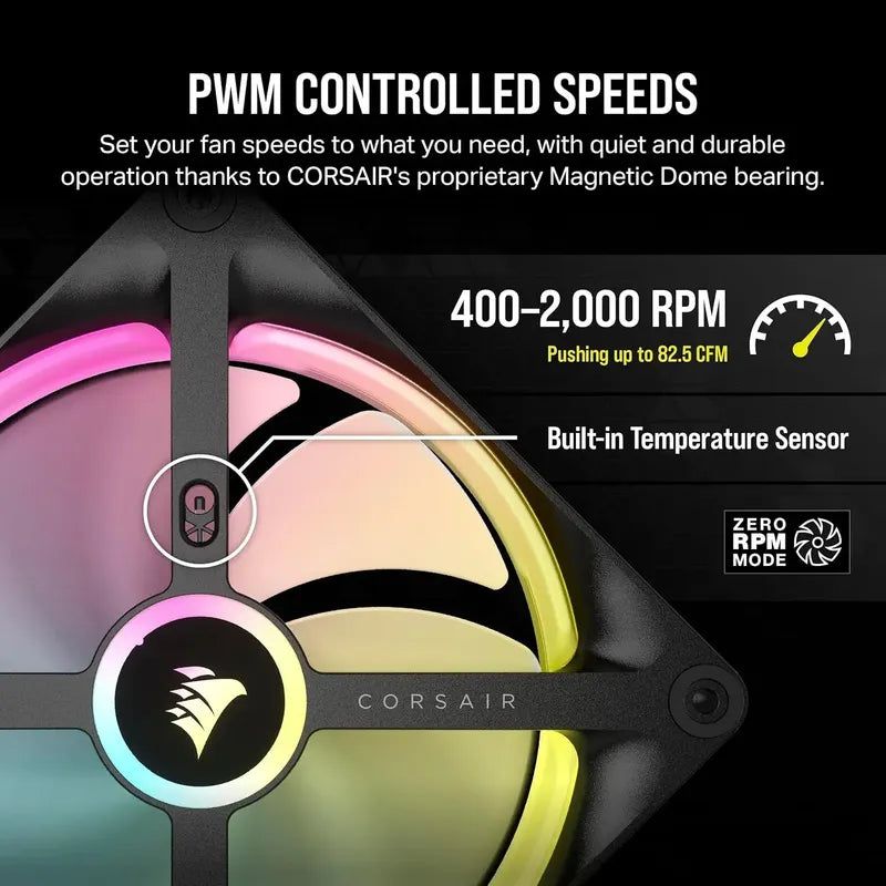 Corsair Icue Link Qx140 Rgb Expasion Kit Cupula Magnetica