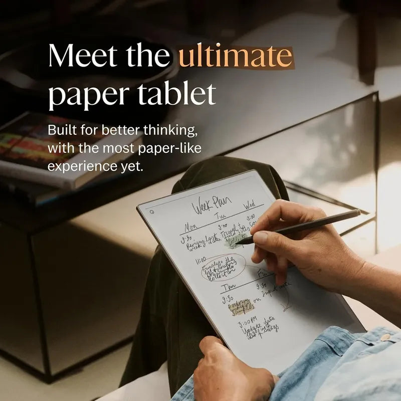 Remarkable Paper Pro Tablet De Lectura+ Marker Plus+ Folio Gris