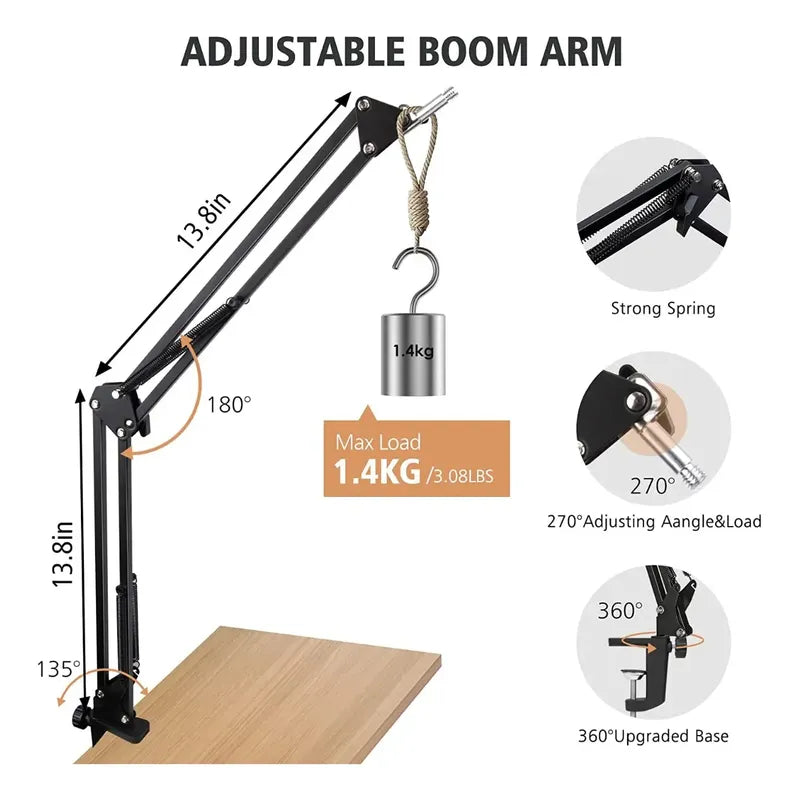 Base Soporte Micrófono Varias Marcas Elgato Wave 3 Boom Arm