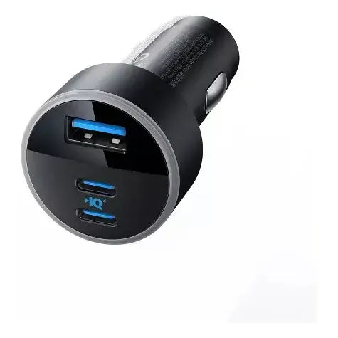 Cargador De Carro Anker 3 Puertos 67 W B2737 Negro