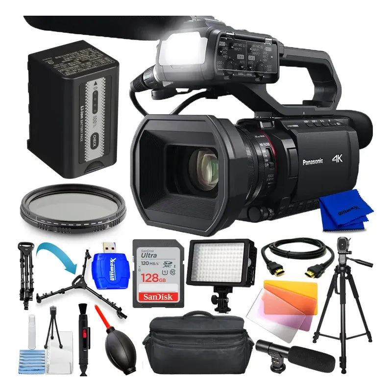 Panasonic Hc-x2100 Uhd 4k 3g-sdi/hdmi Pro Camcorder 24x Zoom Negro