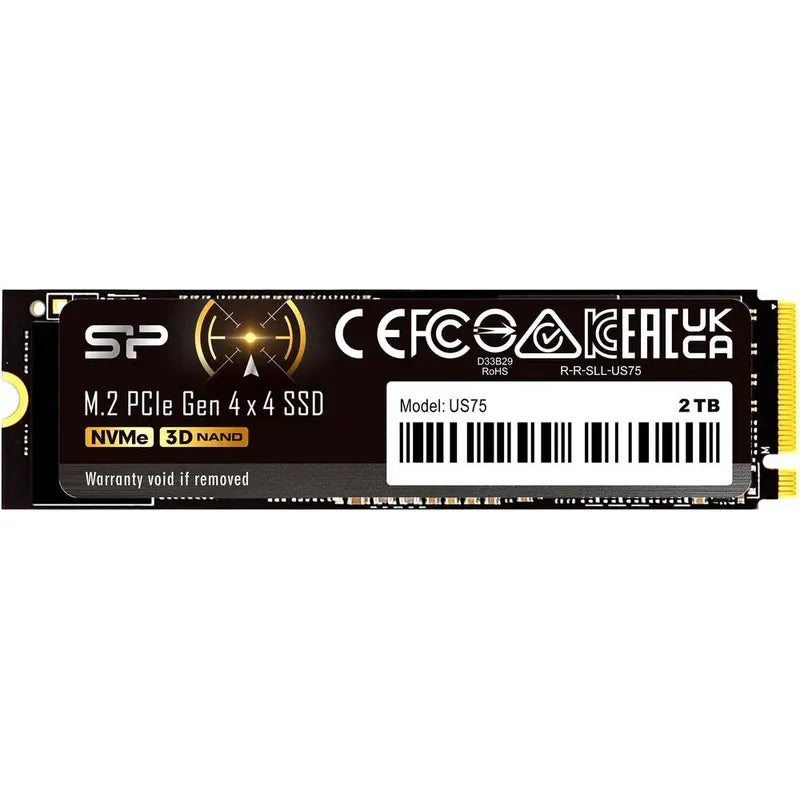 M.2 Ssd Silicon Power Us75 Pcie 4.0 X4 De 2 Tb 7000 Mb/s Negro