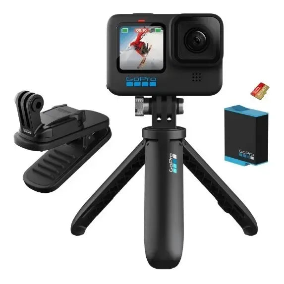 Gopro 10 Black Especial Bundle 5.3k60 23mp Live Streaming Negro