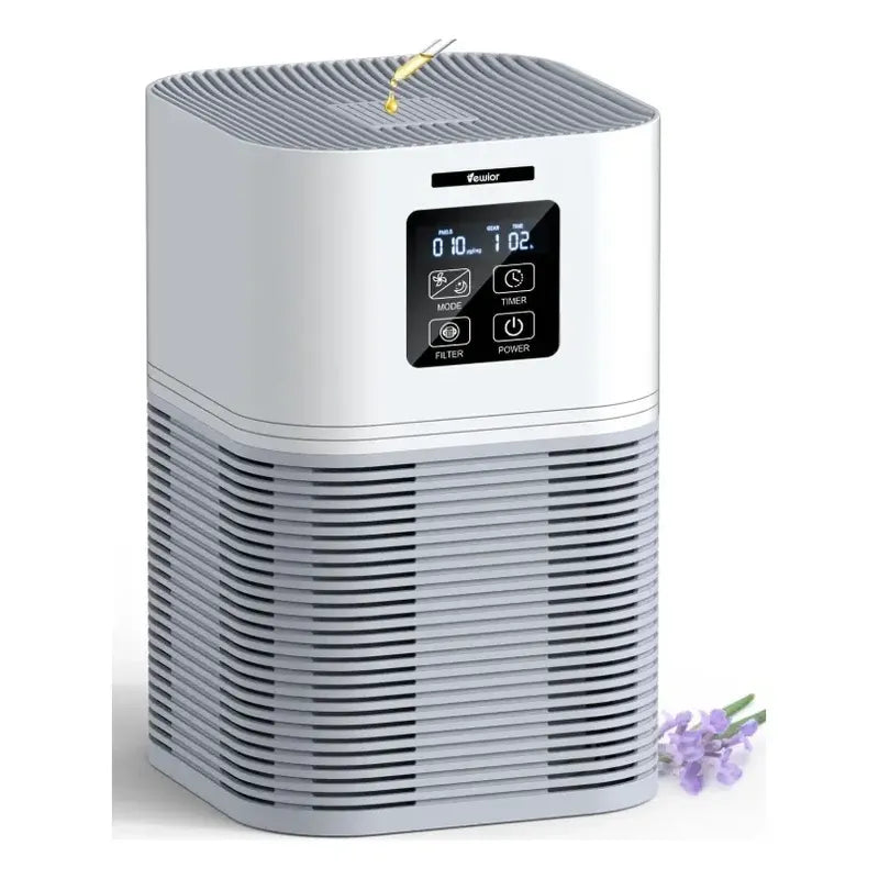 Purificador De Aire Vewior Hepa + Sensor De Calidad De Aire Blanco