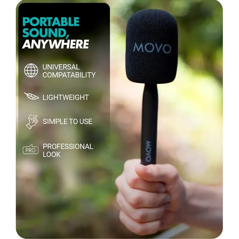 Adaptador De Micrófono Inalámbrico Movo Wmx-hm Rodé Go, Dji Negro