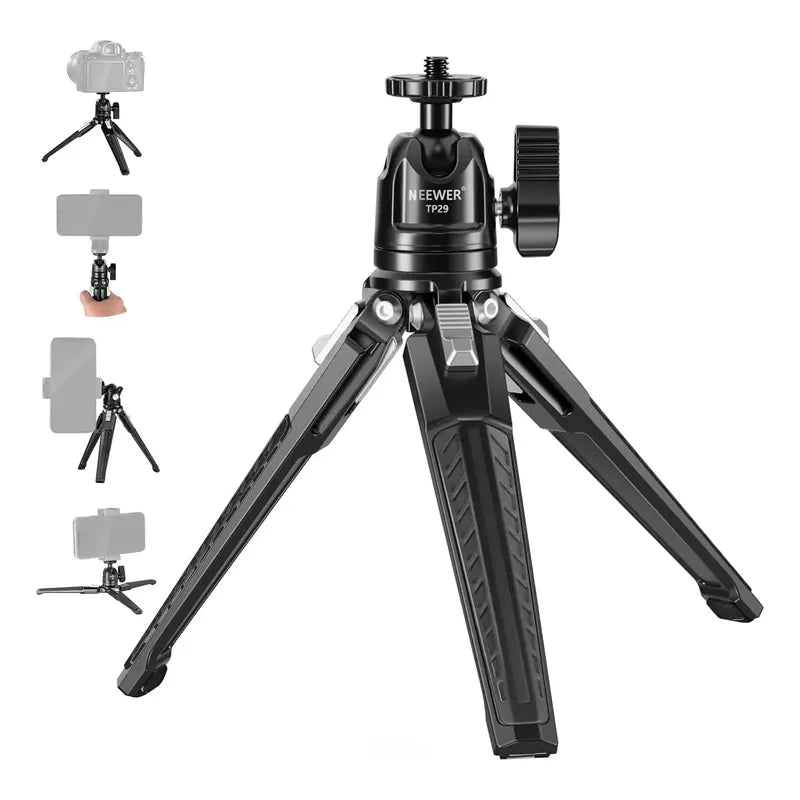 Mini Tripode Neewer De Mesa Metal Con Rótula De 360° Negro