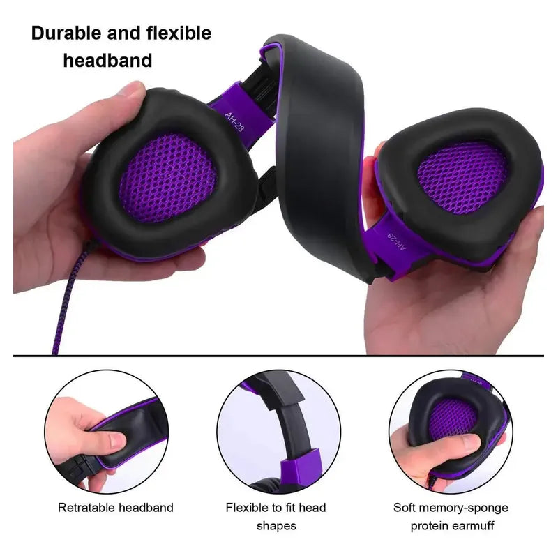 Audifono Anivia Ah28 Co Aislamiento D Ruido Pc Mac Ps4 Mobil Negro