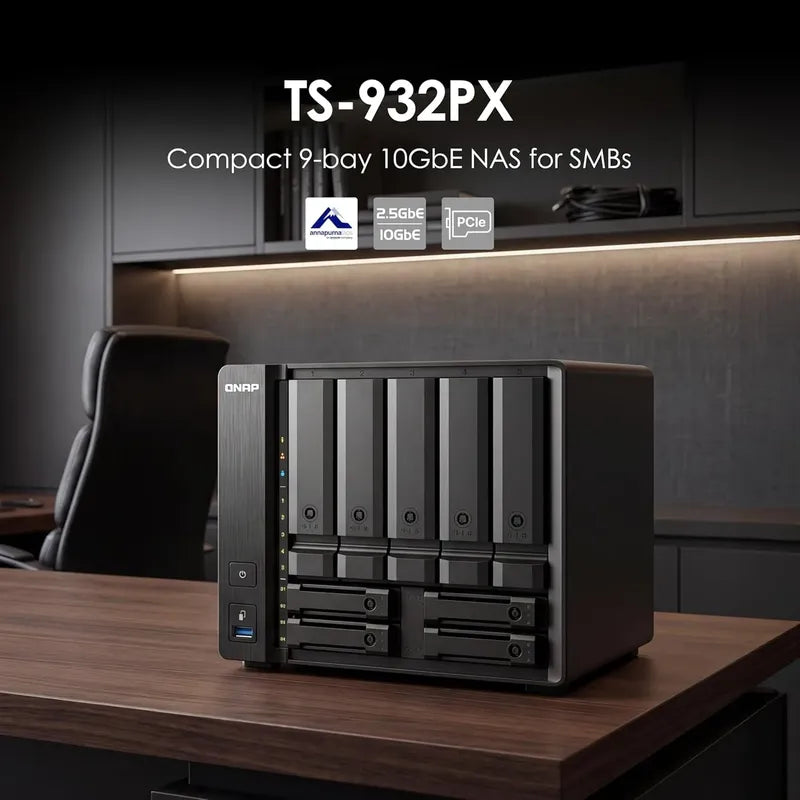 Qnap Ts-932px-4g Nas De Alta Velocidad Con 5+4 Bahías
