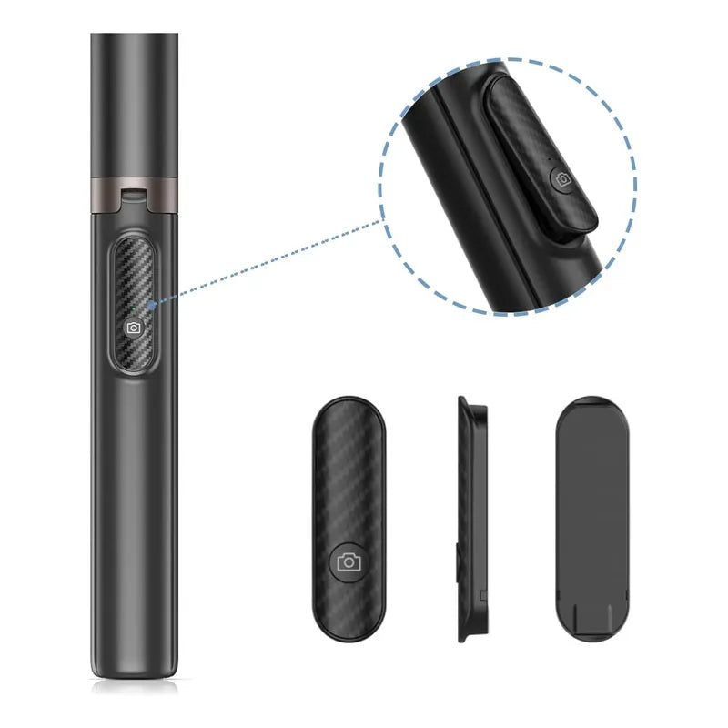 Trípode Toneof 60 Selfie Stick Todo En 1 Giratorio 360° Negro