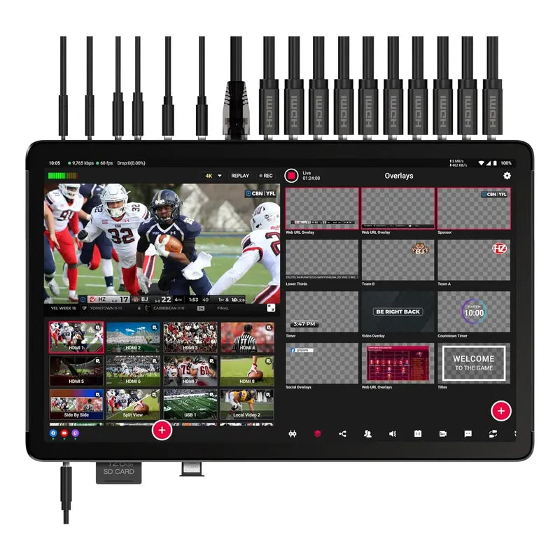 Yololiv Yolobox Extreme, All-in-one Multicam 4k Live Streami Negro