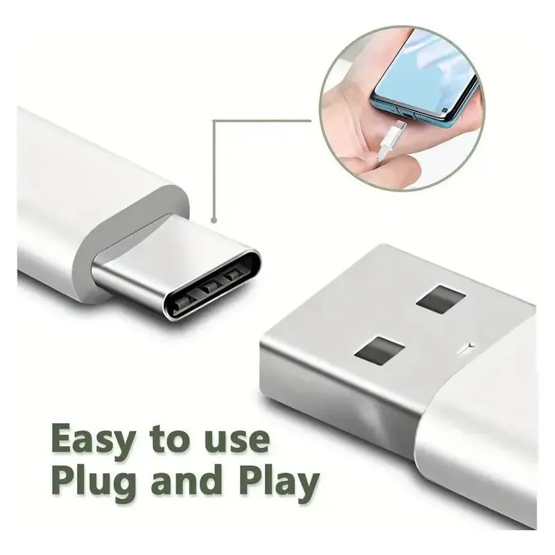 Cable Carga Rápida Usb-a Tipo C De 2 Metros Blanco