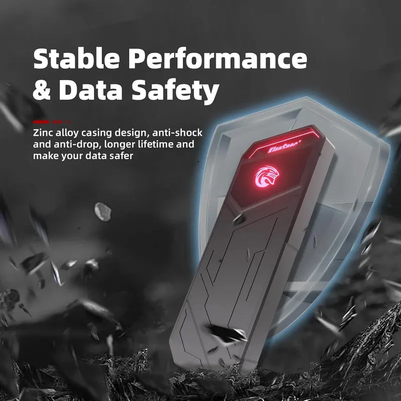 Disco Portatil Kingspec Z5 2tb Ssd 2100mb/s Rgb Light