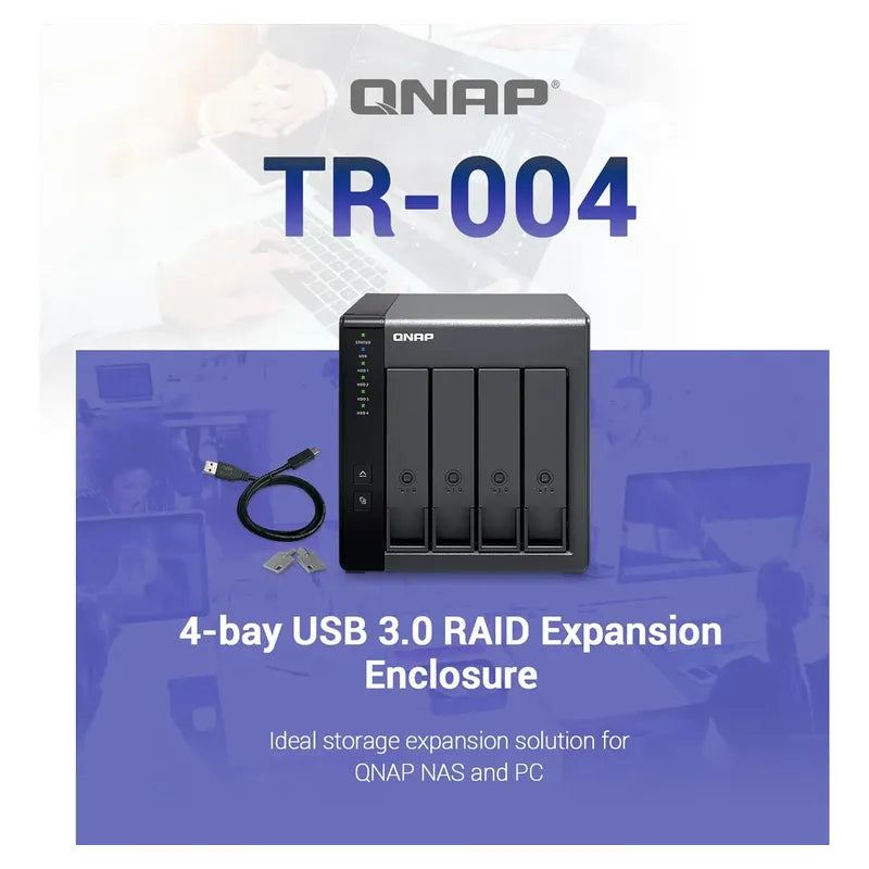 Gabinete De Expansión Raid Qnap Tr-004 De 4 Bahías Con Usb-c