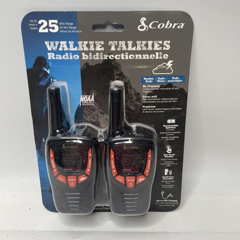 Walkies Talkies Cobra, Hasta 40km Alcance, Radio Bidireccion