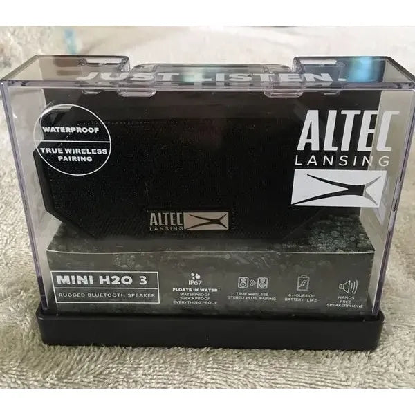 Altavoz Bluetooth Altec Lansing Mini H20 3, Negro