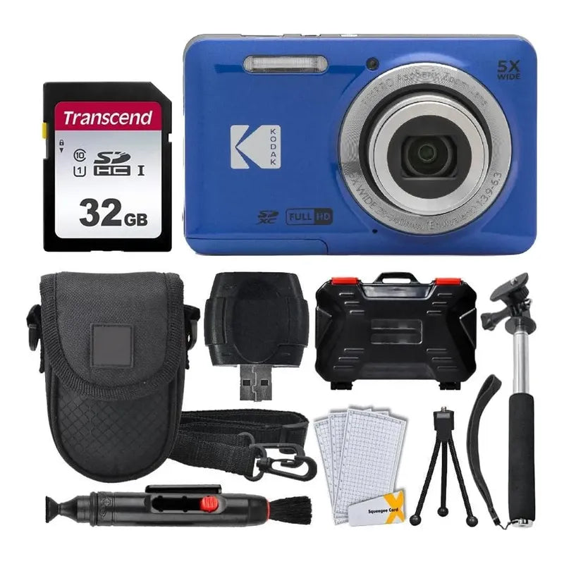 Camara Digital Kodak Pixpro Fz55 + Kit Bundle + Memoria 32gb