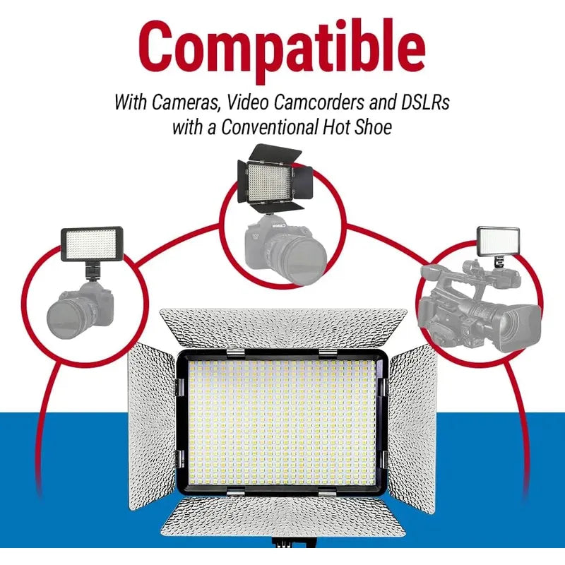 Kit Luz Fotográfica Y De Vídeo Vidpro Led-530 3200k-5600k