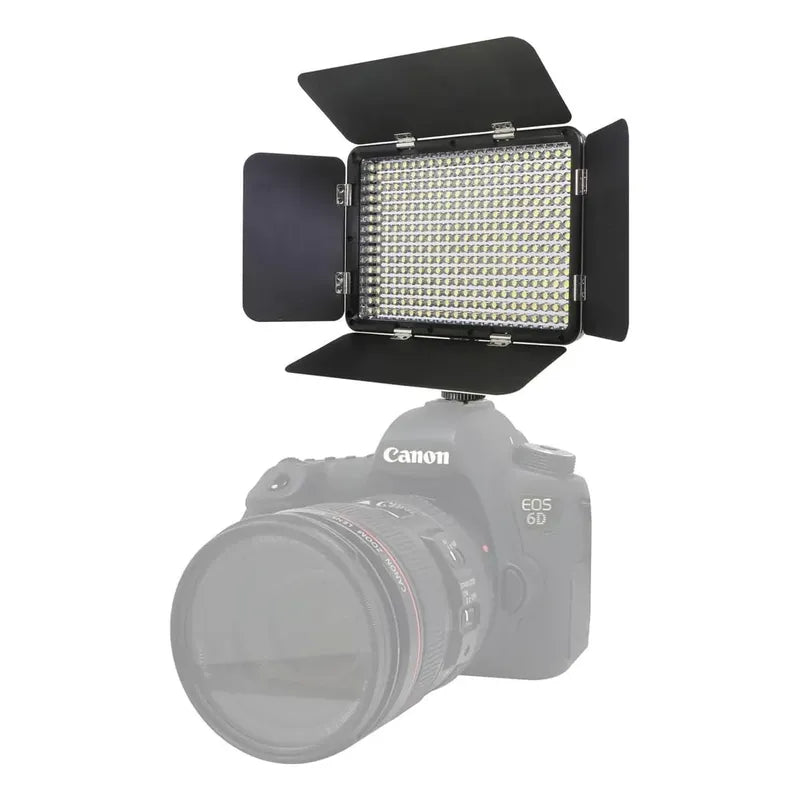 Panel Luz Fotográfica Vidpro Led-330x 3200k-5600k Negro Blanco Frio Calidos Y Neutro