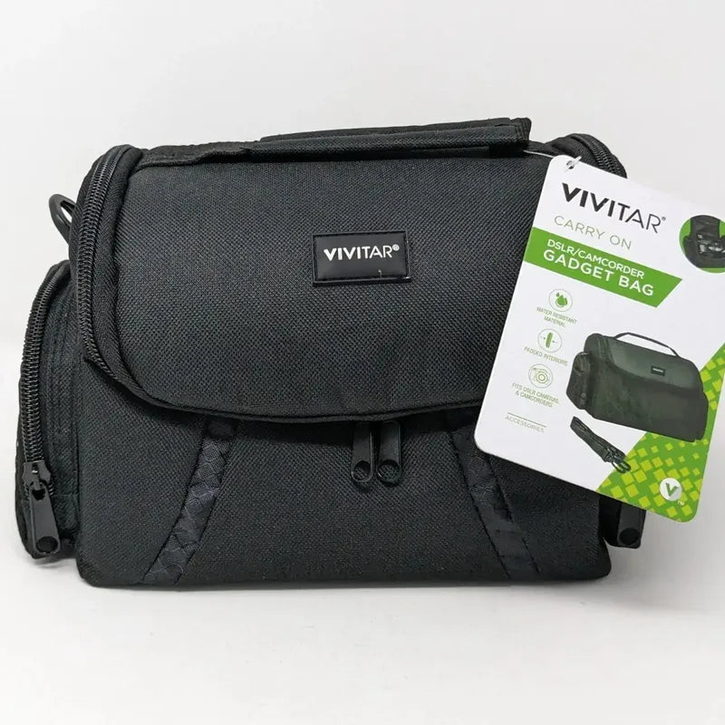 Bolso De Mano Grande Vivitar Para Camaras Profesional Negro
