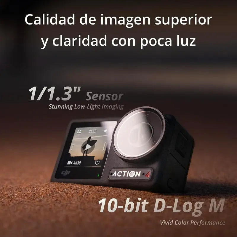 Camara Dji Osmo Action 4 Adventure Combo Gris Oscuro