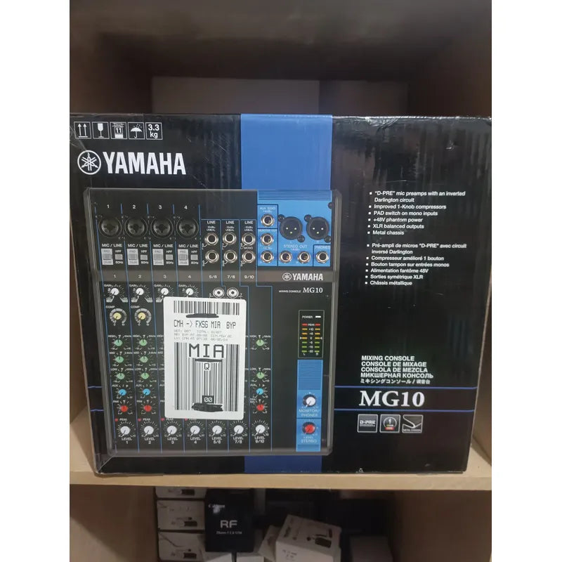 Mezcladora Análoga Yamaha De 10 Canales Mg-10