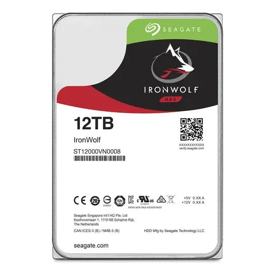 Disco Duro Interno Nas Seagate Ironwolf 12tb 3,5 Gris