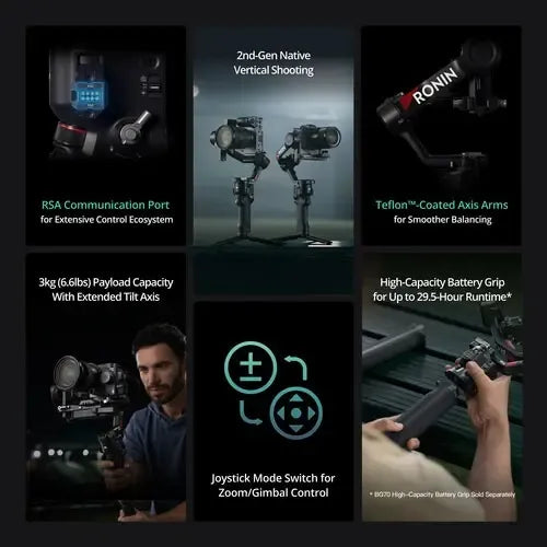 Estabilizador Gimbal Dji Ronin Rs 4 Negro