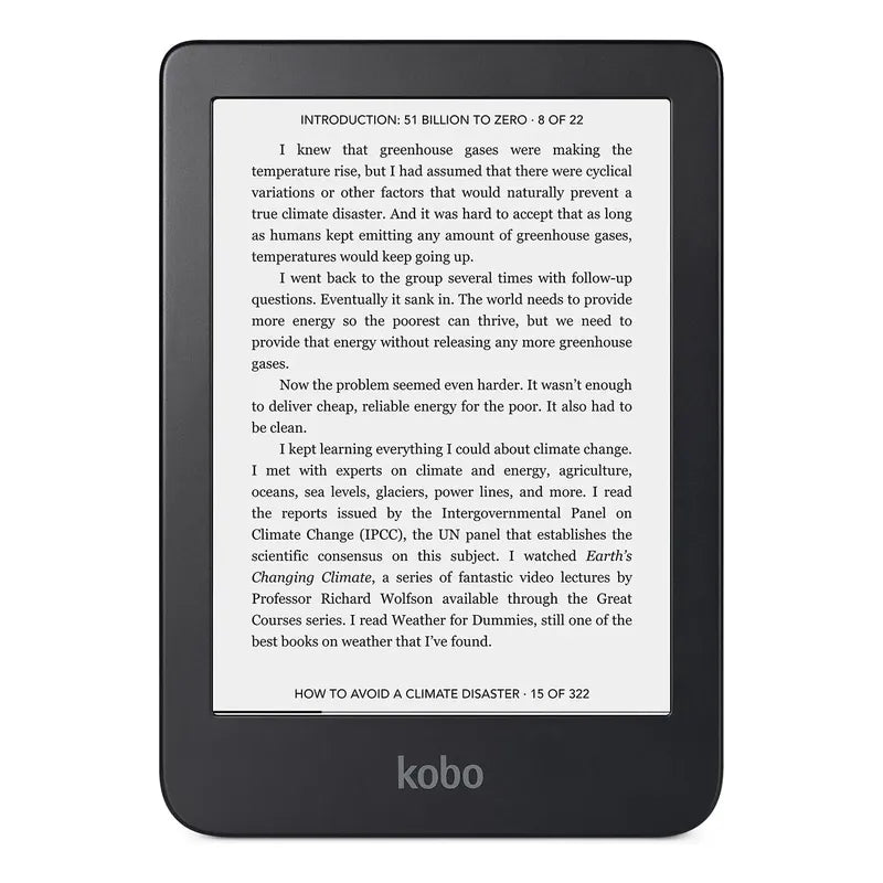 Ebook Kobo Clara 2e Ereader De 6 Y 16 Gb Comfortlight Pro Negro