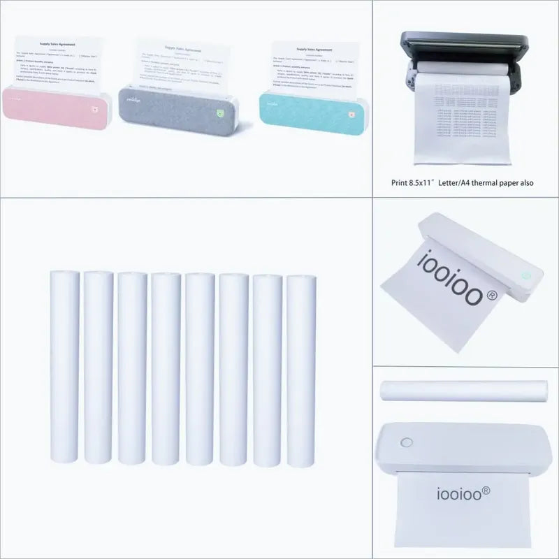 Papel A4 Térmico Iooioo 200 Hojas 48g Blanco