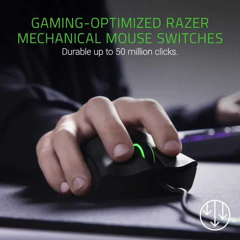 Mouse Raton Razer Deathadder Elite 7 Botones 16000dpi Rgb Negro