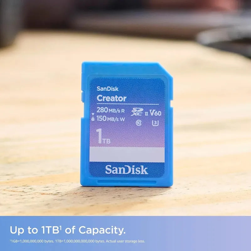 Sandisk 128gb Creator Sd Uhs-ii Card 280mb/s