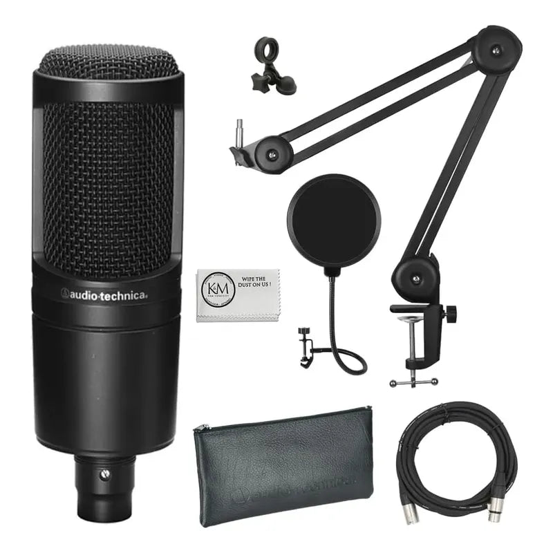 Micrófono De Condensador Cardioide Audio-technica At2020 Negro