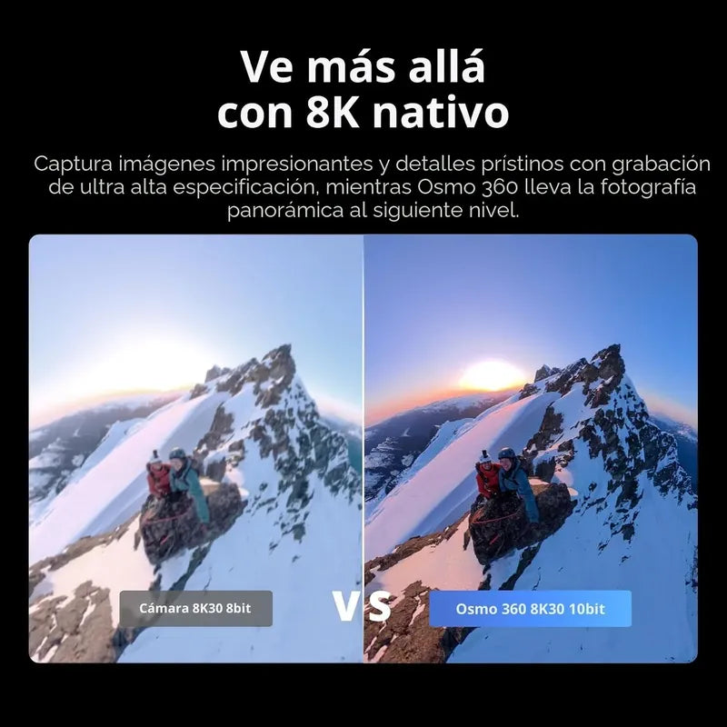 Cámara De Acción Dji Osmo 360 Essential Combo 8k 50fps Negro