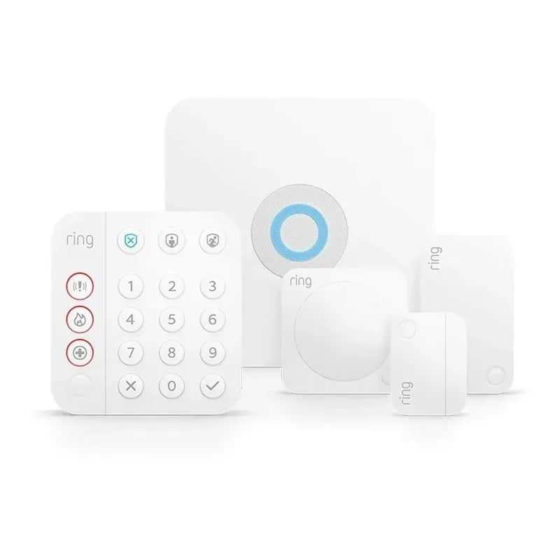 Kit 5 Piezas Ring Alarm 2da Gen Con Alexa Sistema Seguridad
