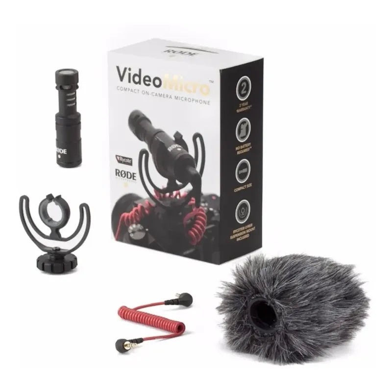 Rode Videomicro Ultracompact Camera-mount Shotgun Micrófono Negro
