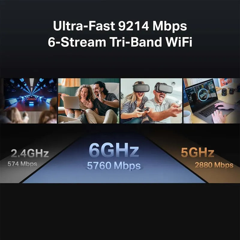 Router Tp Link Archer Be9300 Wifi 7 Tri Banda Rompe Muros