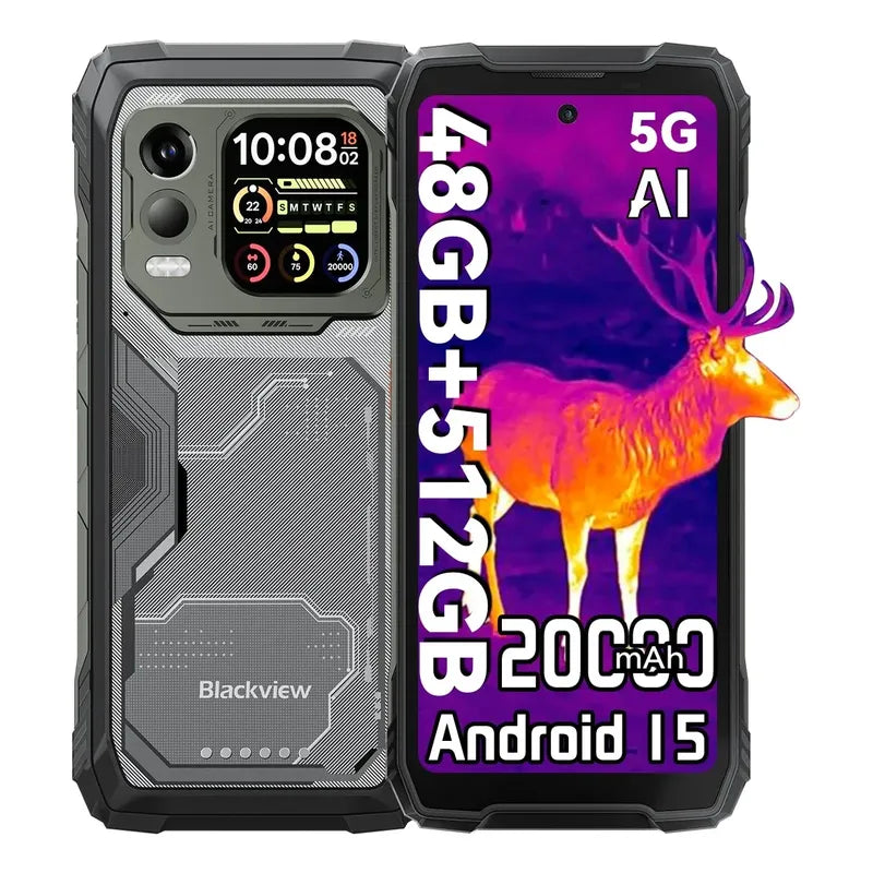Smartphone Blackview Xplore 1 Pro Thermal Imaging 512gb 48gb Negro